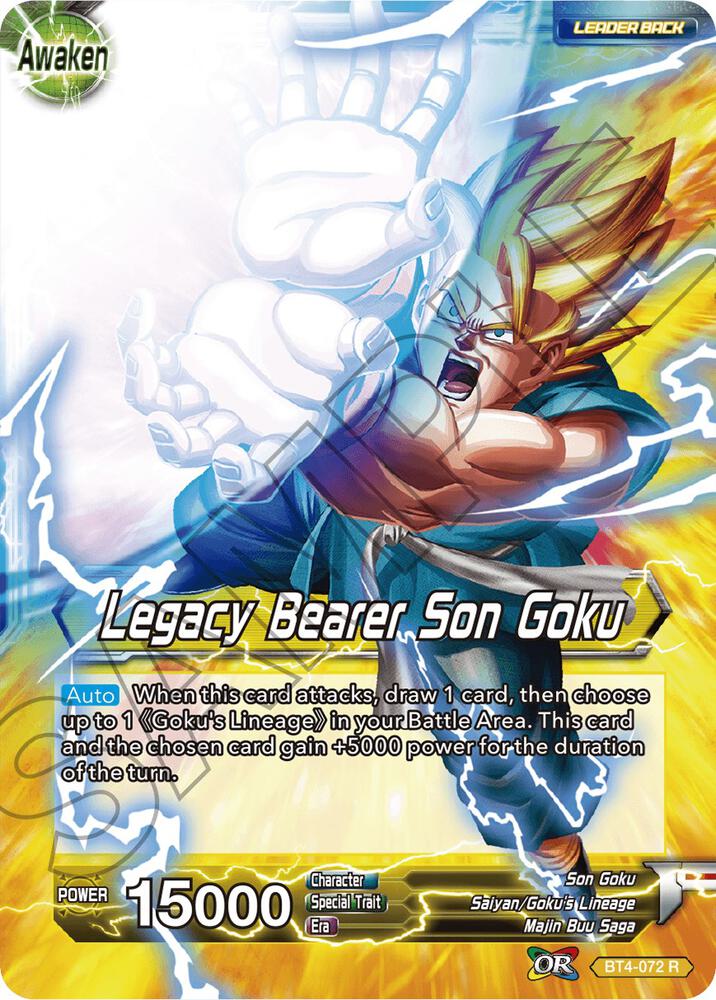 Son Goku // Legacy Bearer Son Goku (Back)