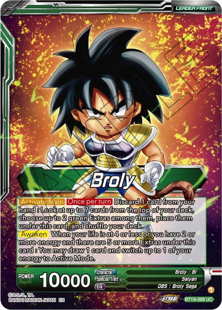 Broly // Broly, the Ultimate Saiyan (Back)