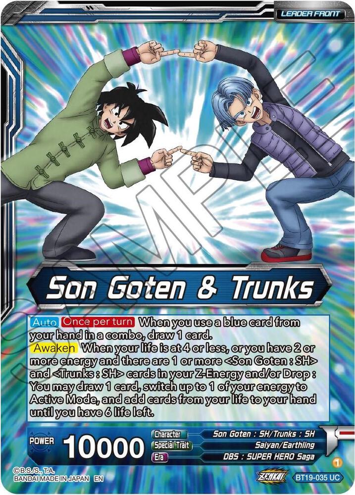 Son Goten & Trunks // Gotenks, Fusion Hiccup (Back)