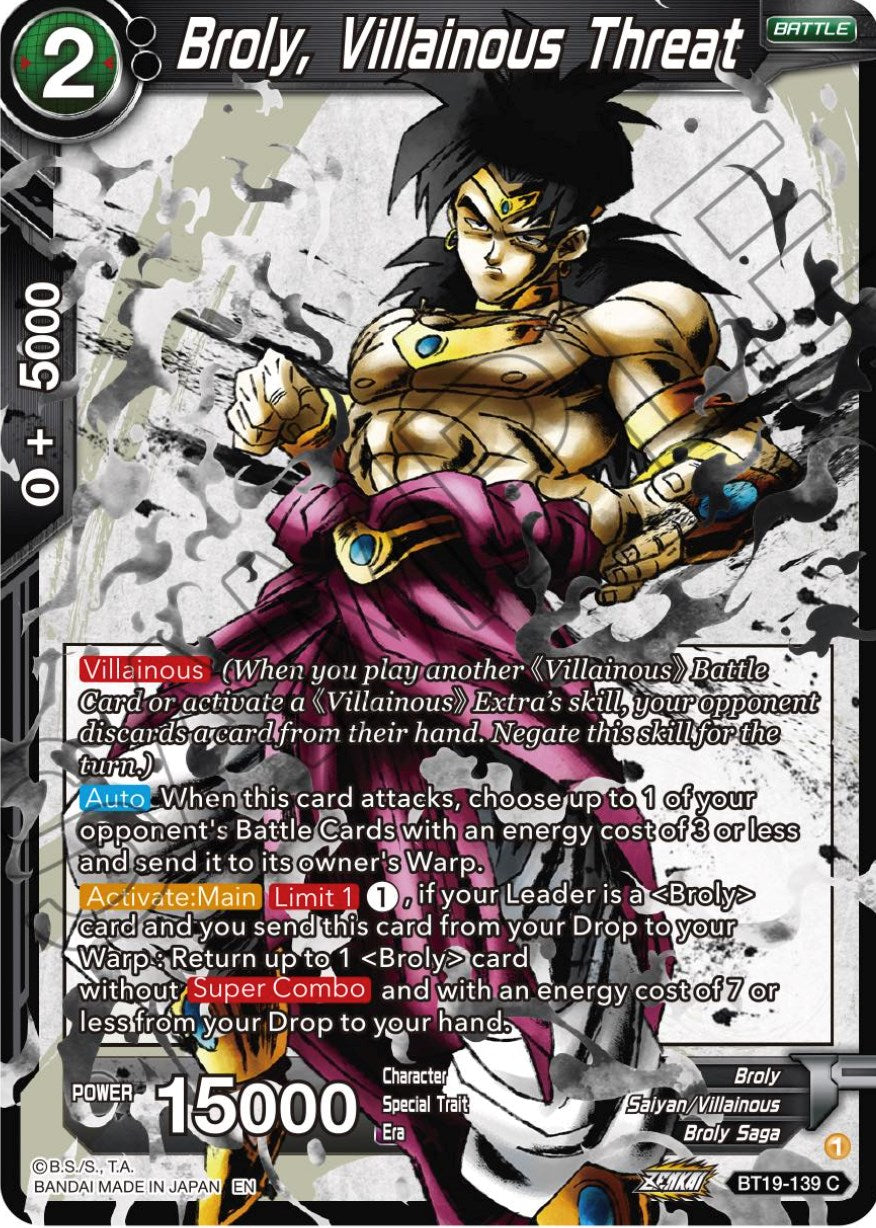 Broly, Villainous Threat