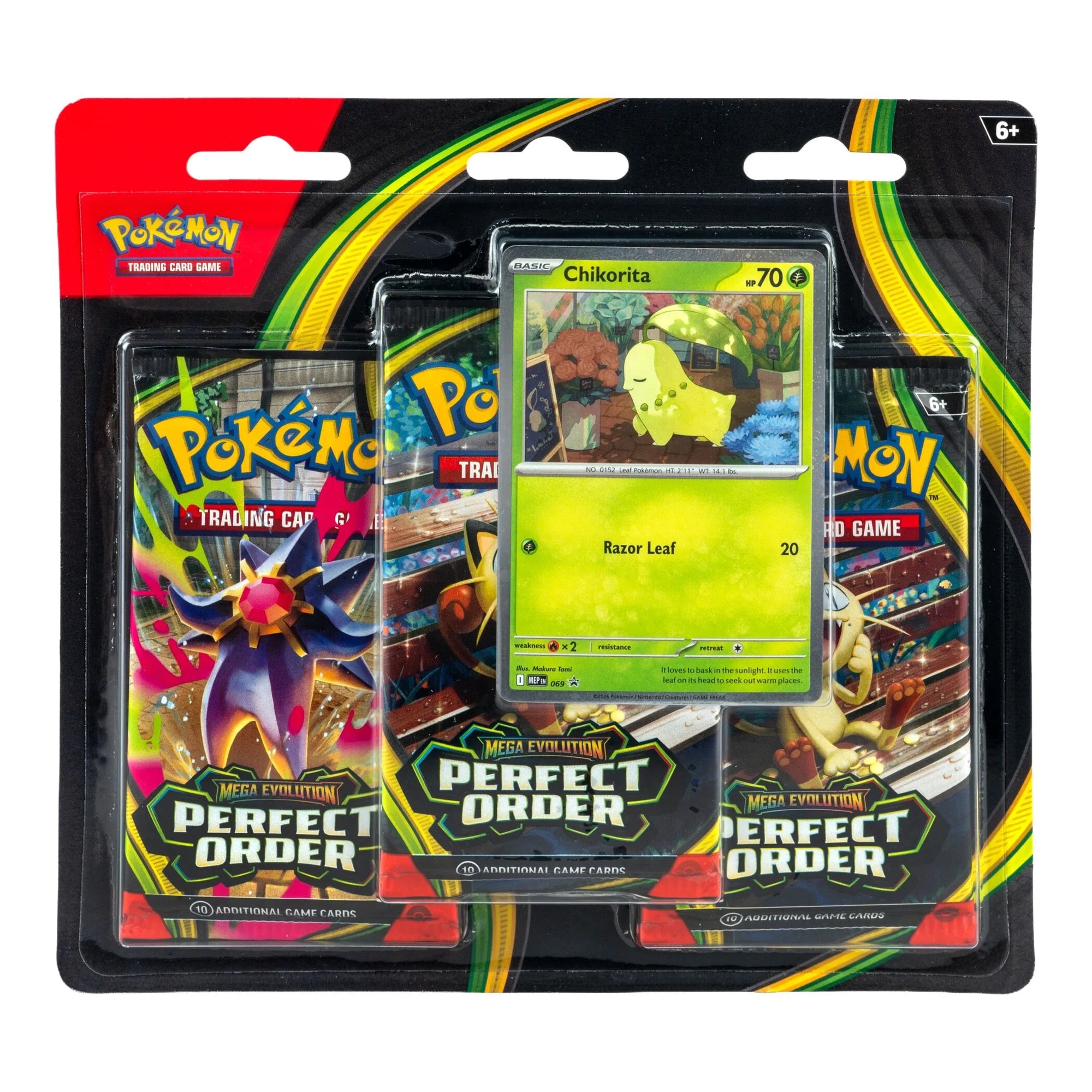 Perfect Order 3 Pack Blister [Chikorita]