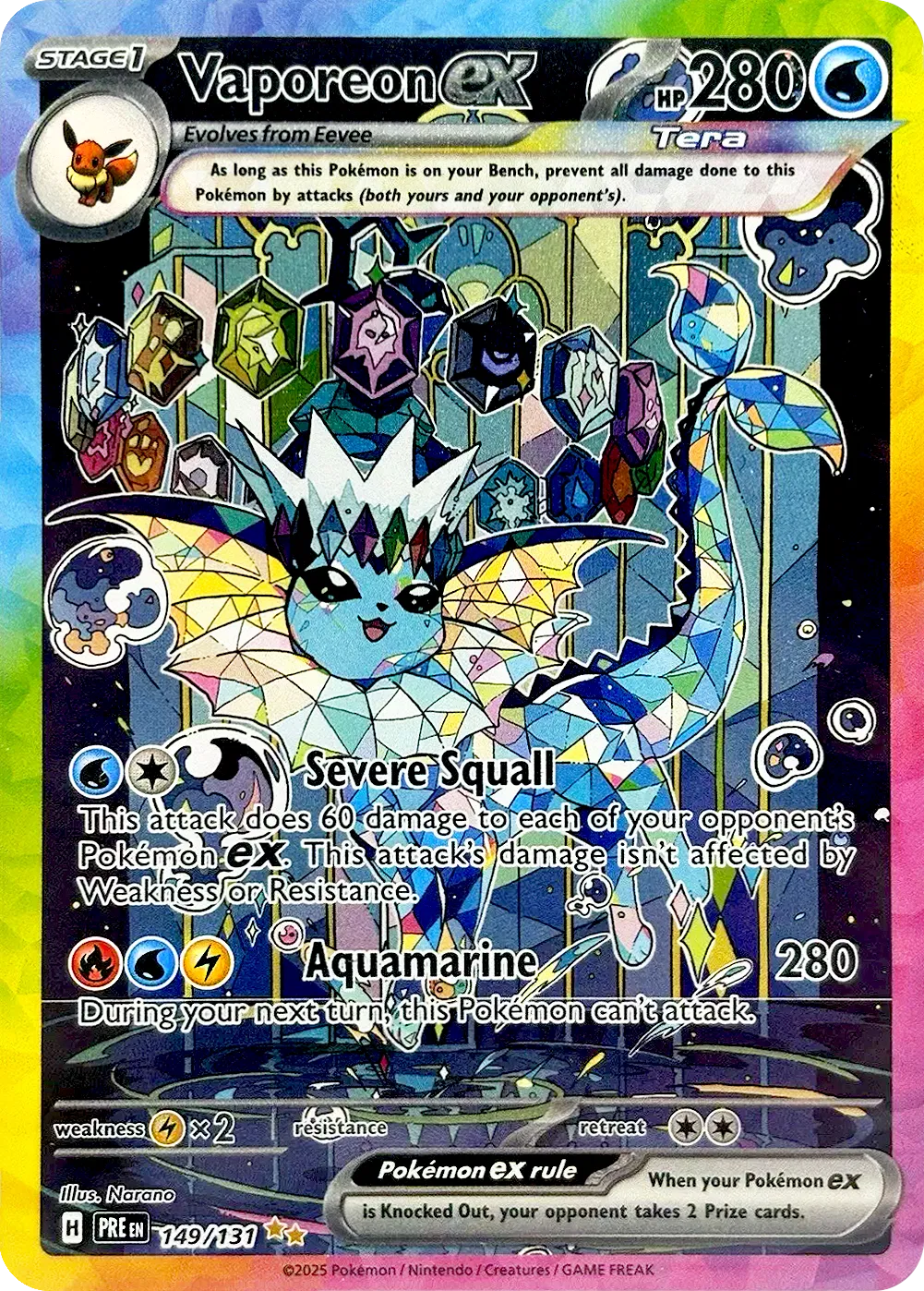 Vaporeon ex 149/131